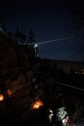 Aurora Adventure: Zipline & climbing adventure under the northern lights with free transport