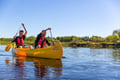 Summer canoeing experience in Lapland