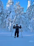 Wilderness skiing to the untouched secret spots