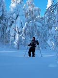 Wilderness skiing to the untouched secret spots