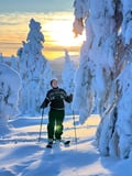 Wilderness skiing to the untouched secret spots