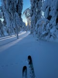 Wilderness skiing to the untouched secret spots