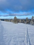Wilderness skiing to the untouched secret spots