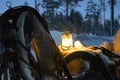 Northern Lights Tour with Finn Horses Sleigh Ride in Lapland