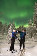 Snowshoeing Adventure by Night (Aurora Borealis Tour)