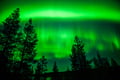 Northern Lights dancing in the sky over Lapland