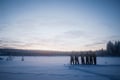 Backcountry skiing adventure