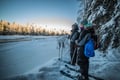Backcountry skiing adventure