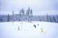 Backcountry skiing adventure