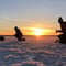Snowshoeing, ice fishing & log sauna