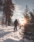 Snowshoeing and Ice fishing