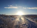 Snowshoeing in Utsjoki: Intermediate 3-4 hour scenic snowshoe hike to the highlands
