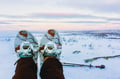 Snowshoeing in Utsjoki: Intermediate 3-4 hour scenic snowshoe hike to the highlands