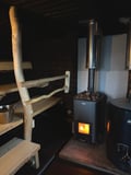 Private Riverside Sauna with Arctic Bath & Outdoor Hot Tub