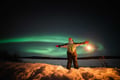 Northern Lights hunting photography tour in Levi