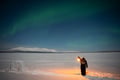 Northern Lights hunting photography tour in Levi