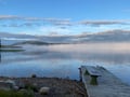 Traditional wood-heated sauna and swimming in lake Pyhäjärvi
