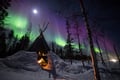 Northern lights snowmobile levi