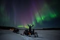 Northern lights snowmobile levi