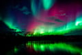 Unique red Northern Lights in Lapland