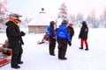 Family Sledge Snowmobile Ride