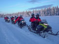 Snowmobile Safari Levi Classic — wilderness trail