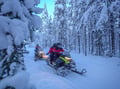 Snowmobile Safari Levi Classic — wilderness trail