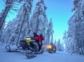 Snowmobile Safari Levi Classic — wilderness trail
