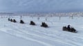 A SNOWMOBILE SAFARI 2,5h, in snowy forest, Levi