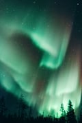 Northern Lights with Snowmobile Levi