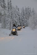 Private Snowmobile Safari from Kittilä Airport to Levi