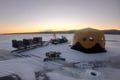 Ice fishing trip at Lake Inari