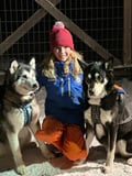 Husky Hike through the Wilderness