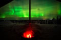Snowshoeing Adventure under the Northern Lights