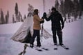 Night Ski Trekking adventure in beautiful Arctic wilderness