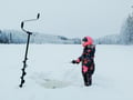 Levi Ice-Fishing by minivan