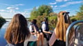 Boat tour Rovaniemi city riverside