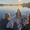 Boat tour Rovaniemi city riverside