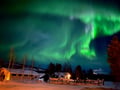 Aurora snowshoe experience at Lucky Ranch and lake Pyhäjärvi