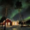 Aurora snowshoe experience at Lucky Ranch and lake Pyhäjärvi 