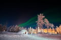 Aurora snowshoe experience at Lucky Ranch and lake Pyhäjärvi