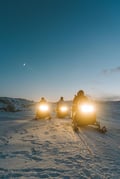 Northern Lights with Snowmobile Levi