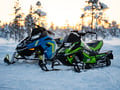 Family Snowmobile Safari with Kids’ Mini-Snowmobiles & Campfire, Levi