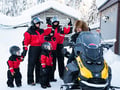 Family Snowmobile Safari with Kids’ Mini-Snowmobiles & Campfire, Levi