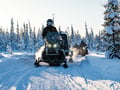 Family Snowmobile Safari with Kids’ Mini-Snowmobiles & Campfire, Levi