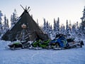 Family Snowmobile Safari with Kids’ Mini-Snowmobiles & Campfire, Levi