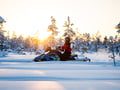 Family Snowmobile Safari with Kids’ Mini-Snowmobiles & Campfire, Levi