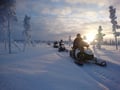 Wilderness lake: snowmobile tour to private wilderness lake (100km)