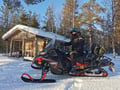 Wilderness lake: snowmobile tour to private wilderness lake (100km)