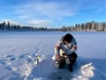 Private ice fishing trip in Levi